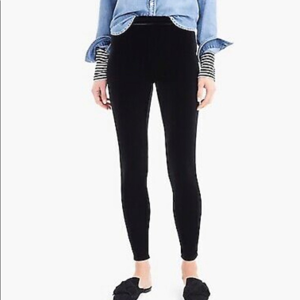 J. Crew Velvet Stretch Leggings
